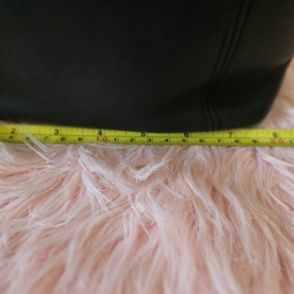 Coach Black Leather Tote with Charm - Picture 9 of 11